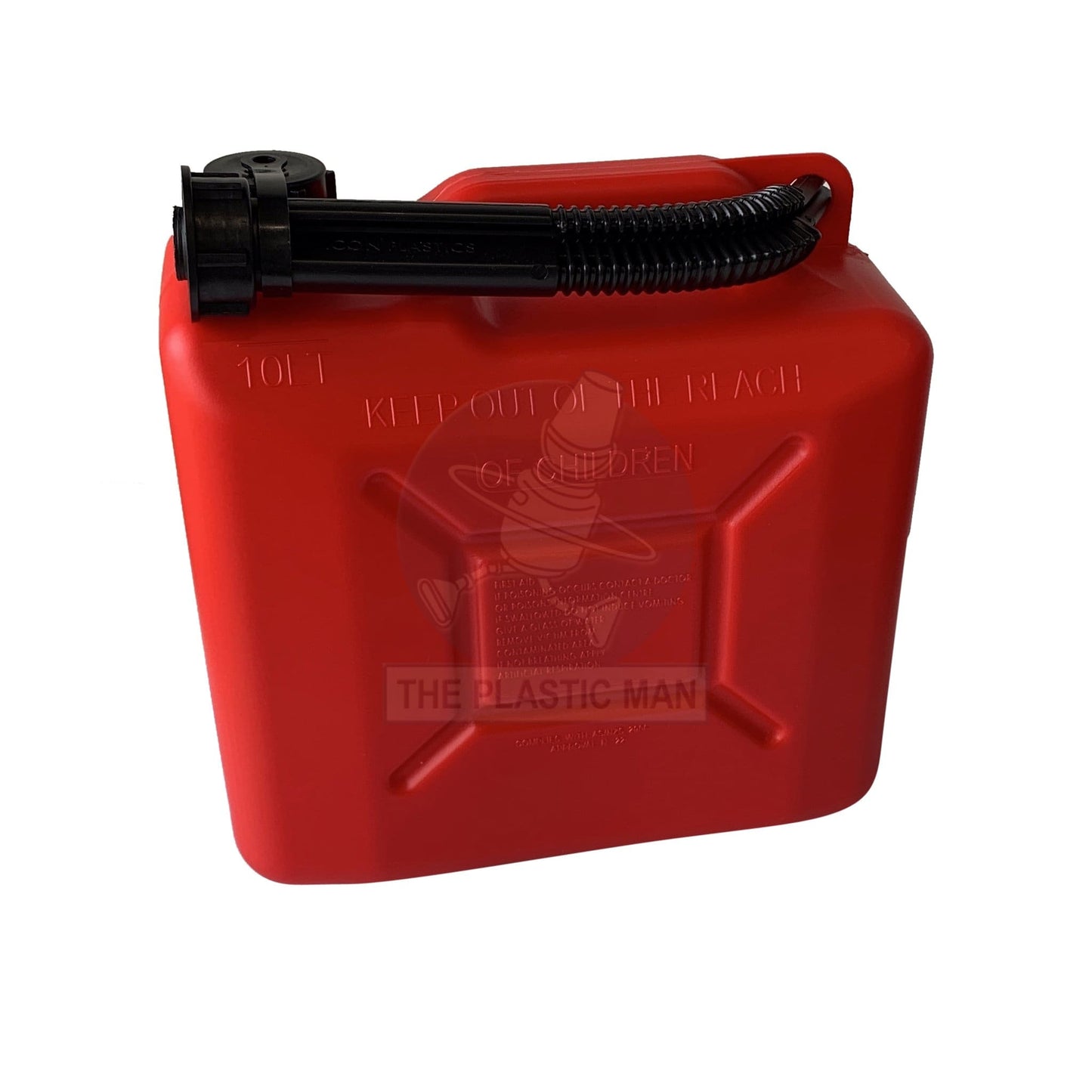 Fuel Container Petrol 10L - Fuelp10 Bottles Drums & Jerry Cans