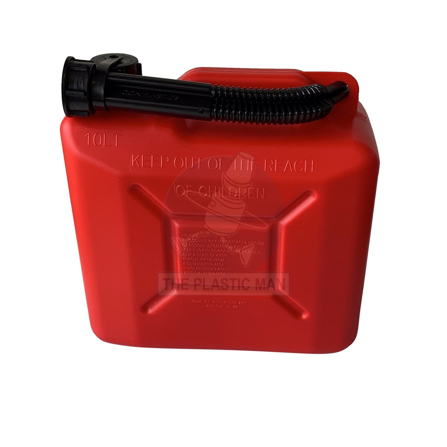 Fuel Container Petrol 10L - Fuelp10 Bottles Drums & Jerry Cans